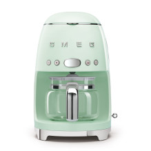 Coffee Machine - SMEG DCF02PGEU 10 Cups Aroma Select Programmable Timer Pastel Green