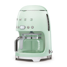 Coffee Machine - SMEG DCF02PGEU 10 Cups Aroma Select Programmable Timer Pastel Green
