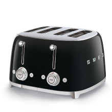 Tostuvas - SMEG TSF03BLEU 4-riekelių su 6 rudos spalvos lygiais ir 3 programomis Juodas