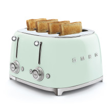 Toaster - SMEG TSF03PGEU 4-Slice Retro with 6 Brown Settings Pastel Green