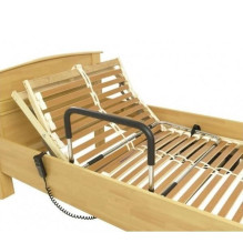 Adjustable Bed Rail - Steel 100kg Load Black / Chrome