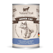 Wet Cat Food - NATURAL TRAIL Super Cat Lamb, Rabbit, Boar 400g