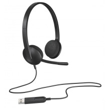 Garso įranga - Logitech Headset H340 USB (triukšmo slopinimo mikrofonas, reguliuojama galvos juosta)
