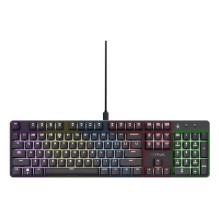 Žaidimų Klaviatūra - Trust GXT 871 Zora Mechaninė RGB USB QWERTY Juoda