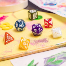 Gaming Dice Set - Q-WORKSHOP My First Fairy Dust 7 Dice Set Glossy
