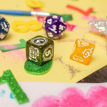 Gaming Dice Set - Q-WORKSHOP My First Fairy Dust 7 Dice Set Glossy