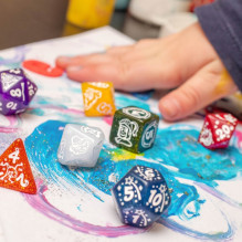 Gaming Dice Set - Q-WORKSHOP My First Fairy Dust 7 Dice Set Glossy