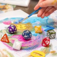 Gaming Dice Set - Q-WORKSHOP My First Fairy Dust 7 Dice Set Glossy