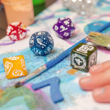 Gaming Dice Set - Q-WORKSHOP My First Fairy Dust 7 Dice Set Glossy