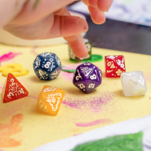 Gaming Dice Set - Q-WORKSHOP My First Fairy Dust 7 Dice Set Glossy