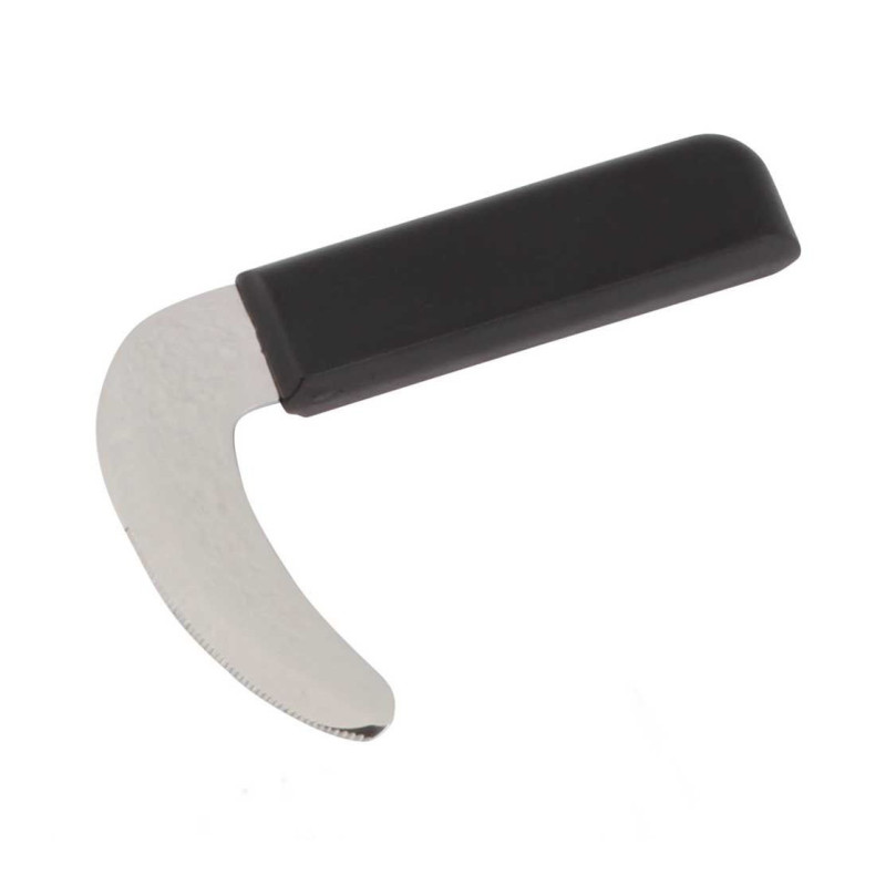 Knife - Ergonomic Curved Handle, Stainless Steel, Black