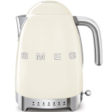 Electric Kettle - SMEG KLF04CREU 1.7L 7 Temperature Settings Keep Warm 360° Swivel Cream