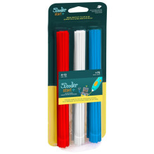 3D Printing Material - 3Doodler Start 3DS-ECO-MIX1-75 Compostable Plastic Blue, Red, White 1 g
