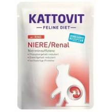 Wet Cat Food - KATTOVIT Feline Diet Kidney / Renal, 12 x 85g