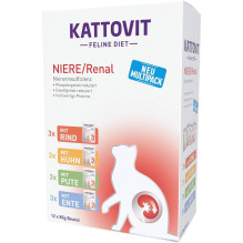 Drėgnas Kačių Maistas - KATTOVIT Feline Diet Niere / Renal, 12 x 85g