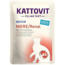 Wet Cat Food - KATTOVIT Feline Diet Kidney / Renal, 12 x 85g