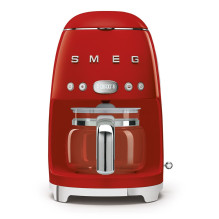 Coffee Machine - SMEG DCF02RDEU 10 Cups with Aroma Selector, LED Display, Red