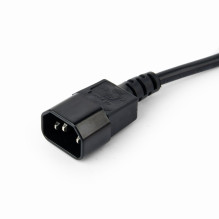 Extension cord - Gembird 0.6 M 3 AC, Black Extension cord - Gembird 0.6 M 3 AC, Black