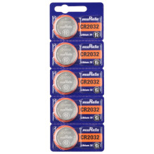 Battery - Murata CR2032 Lithium 3V 20mm x 3.2mm 5 pcs.