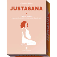 Yoga Card Set - JustAsana Yoga Cards for Moms 1115 Cards Plastic Cover