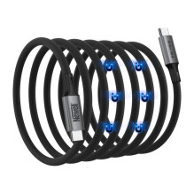 USB-C Laidas - Newell USB-C 3.2 Gen 2 Magnetinis 1m 20Gbps 100W Grafitas USB-C Laidas - Newell USB-C 3.2 Gen 2 Magnetinis 1m 20Gbps 100W Grafitas