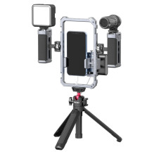 Camera Accessory - Ulanzi Universal Smartphone Metal Frame with Adjustable Grips and 16 Mounting Points