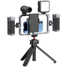 Camera Accessory - Ulanzi Universal Smartphone Metal Frame with Adjustable Grips and 16 Mounting Points