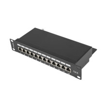 Network Equipment - Lanberg PPF6-9012-B Patch Panel 12 Ports Black
