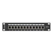Network Equipment - Lanberg PPF6-9012-B Patch Panel 12 Ports Black