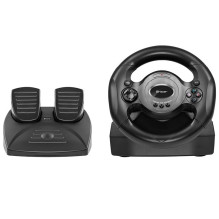 Gaming Steering Wheel - Tracer Rayder 4 In 1, Black
