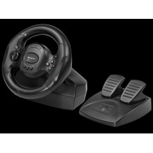 Gaming Steering Wheel - Tracer Rayder 4 In 1, Black