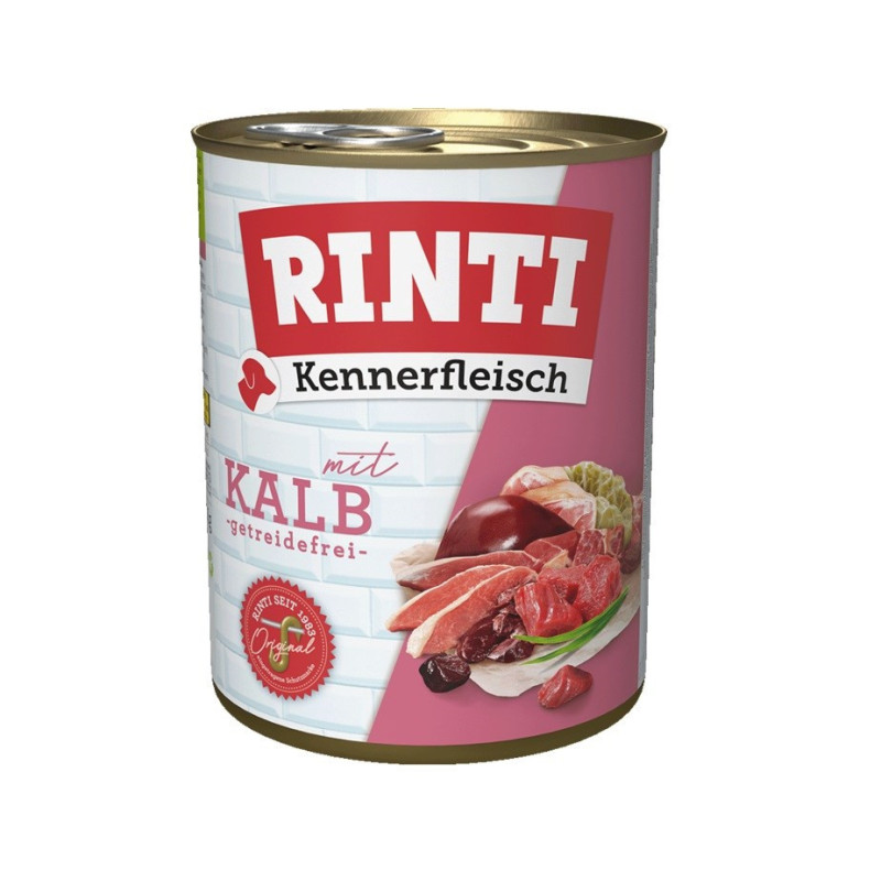 Dog Food - RINTI Kennerfleisch Veal Wet Dog Food 800g Grain Free