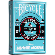 Playing Cards - Disney Classic Minnie Mouse 52 Cards and 2 Jokers, Plastic Coated, Light Blue