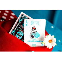 Playing Cards - Disney Classic Minnie Mouse 52 Cards and 2 Jokers, Plastic Coated, Light Blue
