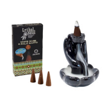 Scented Incense Cones - Tribal Soul Backflow Incense 10 Cones, Burning Time 40 Min.