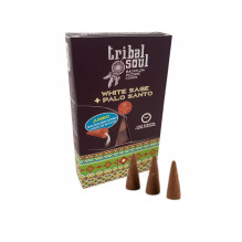 Scented Incense Cones - Tribal Soul Backflow Incense 10 Cones, Burning Time 40 Min.