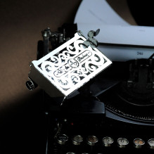 Card Holder - Perfecto Time For Machine Stainless Steel Business Card Holder