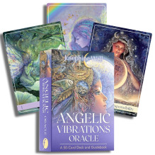 Orakulo Kortų Rinkinys - Angelic Vibrations Oracle 50 Kortų Kaladė ir Instrukcijų Knyga