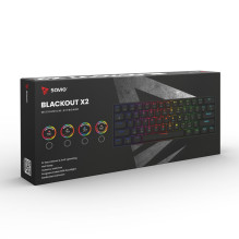 Žaidimų Klaviatūra - SAVIO BLACKOUT X2 Mechaninė, Outemu Blue, Hot Swap, RGB Žaidimų Klaviatūra - SAVIO BLACKOUT X2 Mechaninė, Outemu Blue, Hot Swap, RGB