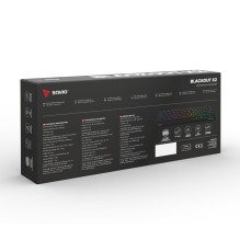 Žaidimų Klaviatūra - SAVIO BLACKOUT X2 Mechaninė, Outemu Blue, Hot Swap, RGB Žaidimų Klaviatūra - SAVIO BLACKOUT X2 Mechaninė, Outemu Blue, Hot Swap, RGB