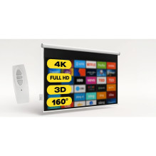 Projector Screen - Camrock Matte ER 120 120' 16:9 160° Wireless Remote Control