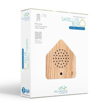 Zwitscherbox Satellite Wind Chimes sound box - nesting box (Oak wood color)
