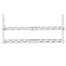 Cable Organizer - Maclean MC-102 Maximum Load 5kg, Adjustable 728mm, 2 Levels, White