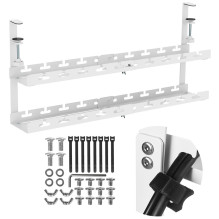 Cable Organizer - Maclean MC-102 Maximum Load 5kg, Adjustable 728mm, 2 Levels, White