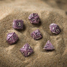 Gaming Dice Set - Dracopolis The Yucatan Featherwing 7 Dice Sand Color