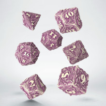 Gaming Dice Set - Dracopolis The Yucatan Featherwing 7 Dice Sand Color