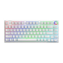Wireless Keyboard - SAVIO PHENIX WHITE Gateron Red Pro 82 Keys RGB Wireless Keyboard - SAVIO PHENIX WHITE Gateron Red Pro 82 Keys RGB