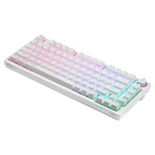 Belaidė Klaviatūra - SAVIO PHENIX WHITE Gateron Red Pro 82 Klavišai RGB Belaidė Klaviatūra - SAVIO PHENIX WHITE Gateron Red Pro 82 Klavišai RGB