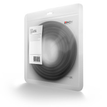 Network Cable - LINDY Cat.6 U/UTP Flat Network Cable, RJ45, M/M, 250MHz, 32AWG, 1 m, Black