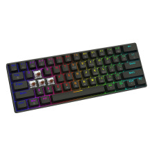 Žaidimų Klaviatūra - SAVIO BLACKOUT X2 Mechaninė 61 Klavišas Outemu Brown Hot Swap RGB Žaidimų Klaviatūra - SAVIO BLACKOUT X2 Mechaninė 61 Klavišas Outemu Brown Hot Swap RGB